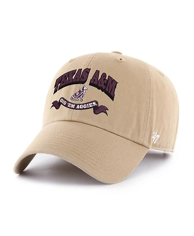 '47 Brand Men's Khaki Texas A&M Aggies Region Clean Up Adjustable Hat