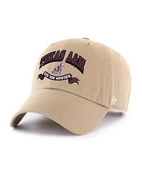 '47 Brand Men's Khaki Texas A&M Aggies Region Clean Up Adjustable Hat