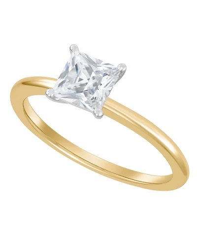 Grown With Love Igi Certified Lab Diamond Princess-Cut Solitaire Engagement Ring (1 ct. t.w.) 14k White Gold