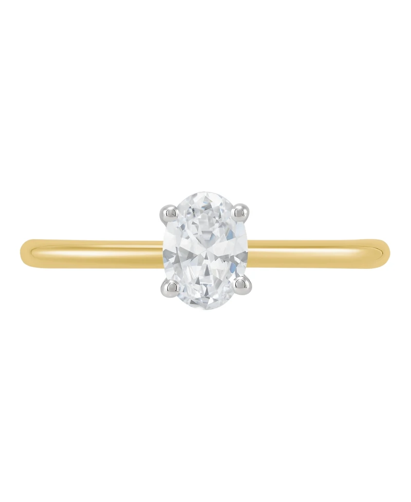Grown With Love Igi Certified Lab Diamond Solitaire Engagement Ring (1/2 ct. t.w.) 14k White Gold (Also 14 Yellow Gold)