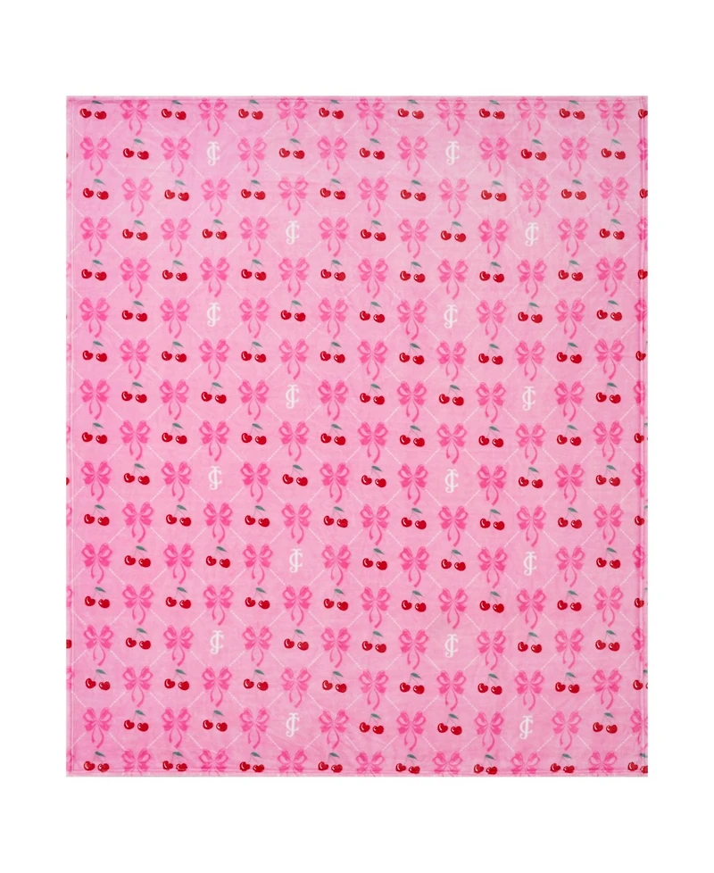 Juicy Couture Oversized Plush Throw, 60" x 70"