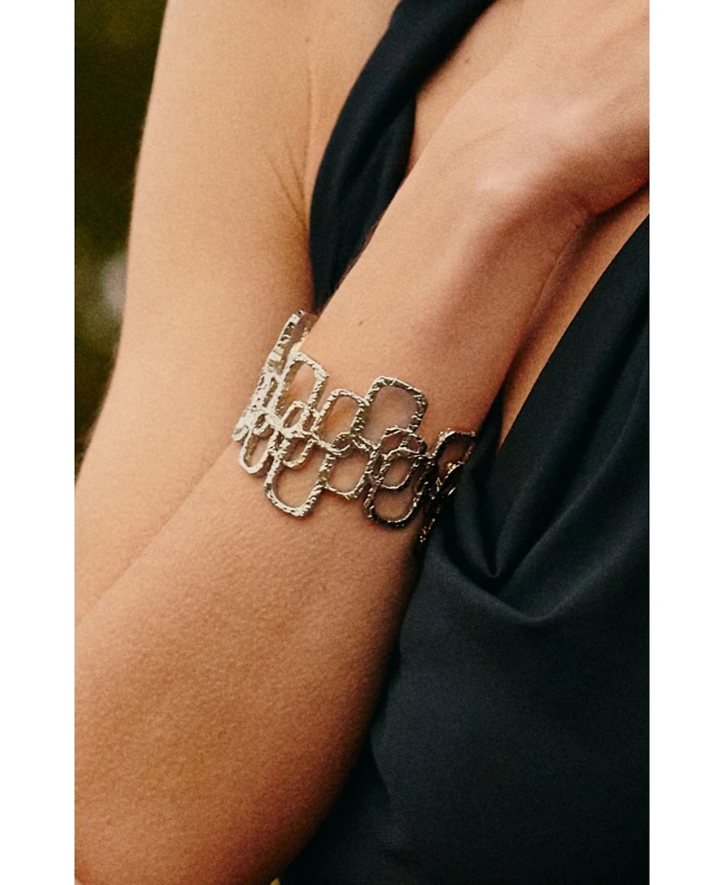 Retro Chic Roman Arc Bracelet