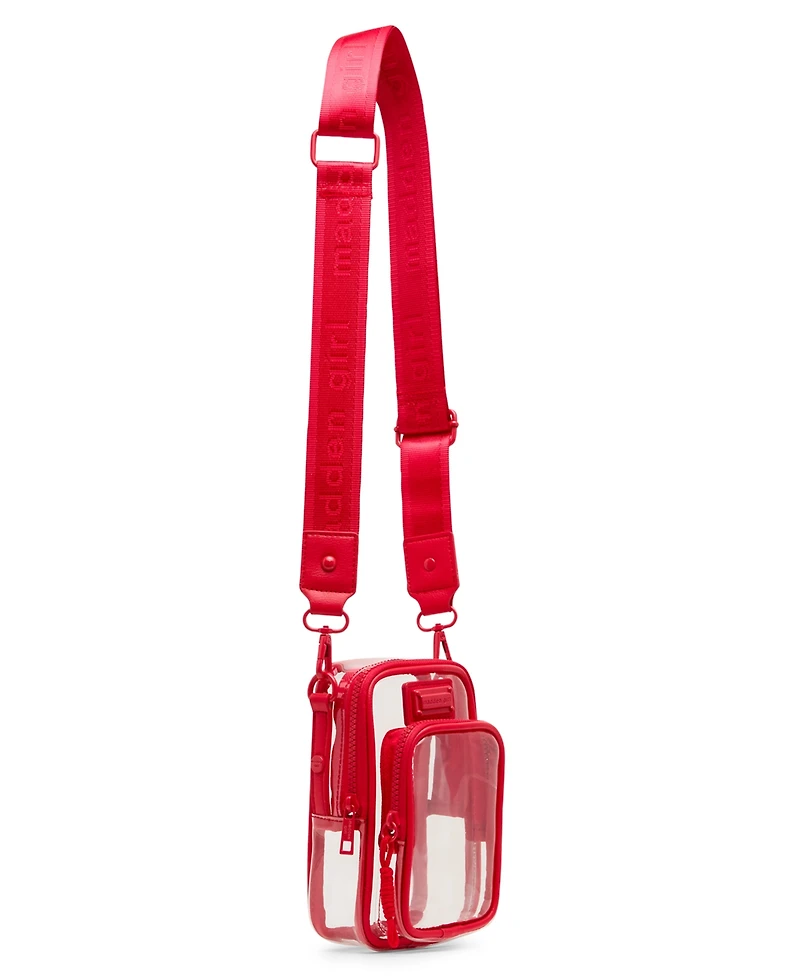 Madden Girl Willowv Clear Mini Cellphone Crossbody Bag