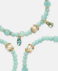 Marchesa 3-Pc. Set Crystal & Imitation Pearl Beaded Stretch Bracelets
