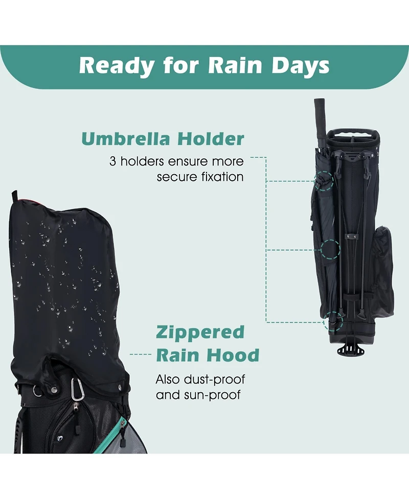 Mecale 11-Piece Complete Golf Club Set, Blue