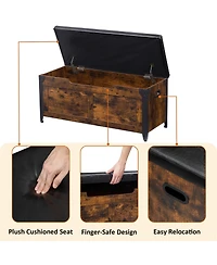 gaomon 39.4" Retro Wooden Storage Chest