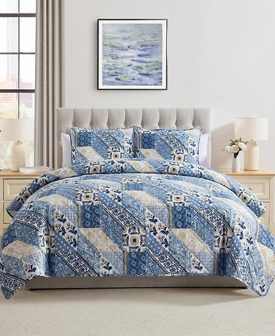 Vcny Home Joel Patchwork 3-Pc. Quilt Set