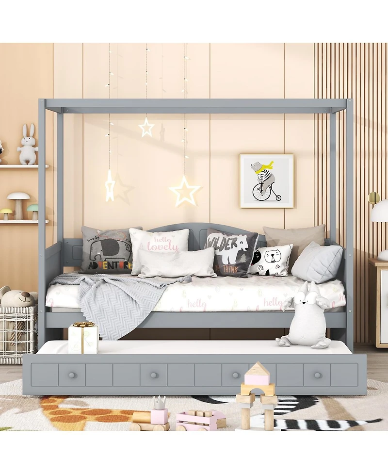 Streamdale Furniture Canopy Day Bed with Trundle