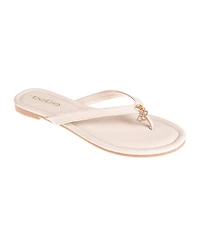 bebe Women's Fashion Sandal with Double B Dangle Charm