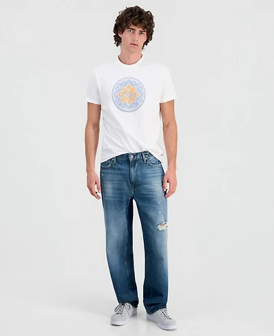 Guess Men's Jett Baggy Ripped Jeans