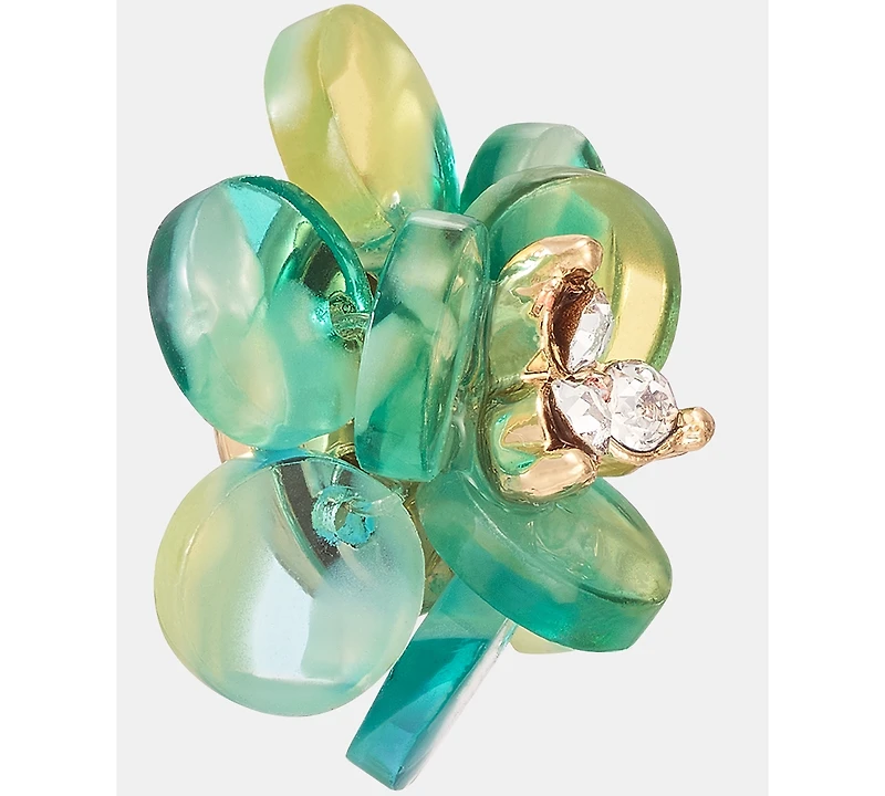 lonna & lilly Crystal Flower Stud Earrings