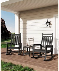 gaomon Adirondack Outdoor Side Table Patio Side Tables for Outside, All-Weather End Table for Patio Pool Deck Indoor Backyard