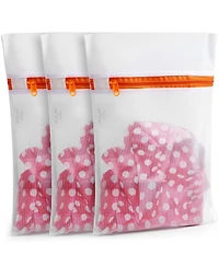 Zulay Kitchen 3 Pack Mesh Laundry Bags for Delicates - Reusable Mesh Laundry Bags for Washing Machine