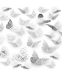 Home 3D Removable Diy Butterfly Wall Decor with 3 Wing Designs (48pcs)
