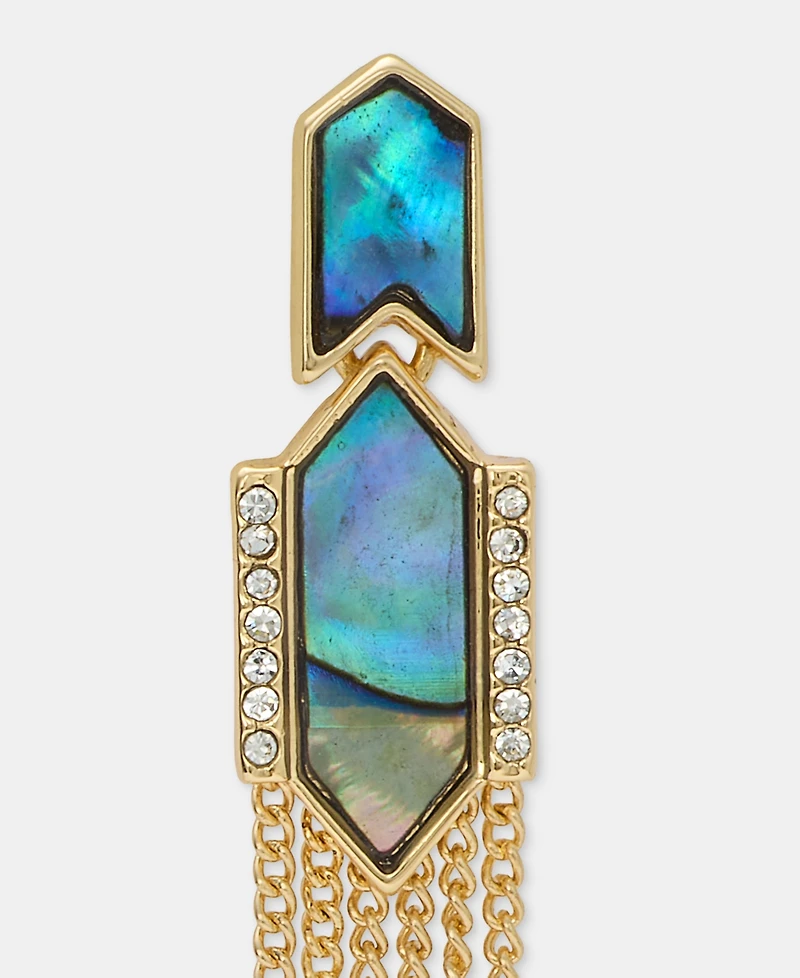 lonna & lilly Gold-Tone Post Chain Linear Earrings