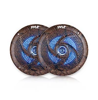 Pyle 6.5” 70v Ceiling Mount Speakers-Pair of 2-Way Midbass Woofer Speaker Transformer 1” Titanium Dome