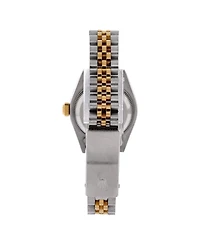 Pre-Owned Rolex Oyster Perpetual Datejust Automatic Watch in Stainless Steel and Gold with Diamond Markers 26mm