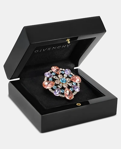Givenchy Crystal Cluster Flower Pin