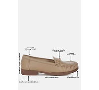 London Rag Womens Nemunk Metallic Chain Detail Loafers