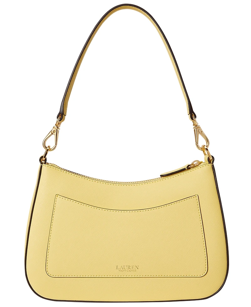 Lauren Ralph Lauren Danni Small Crosshatch Leather Slim Shoulder Bag