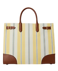 Lauren Ralph Lauren Striped Canvas Extra-Large Devyn Tote Bag