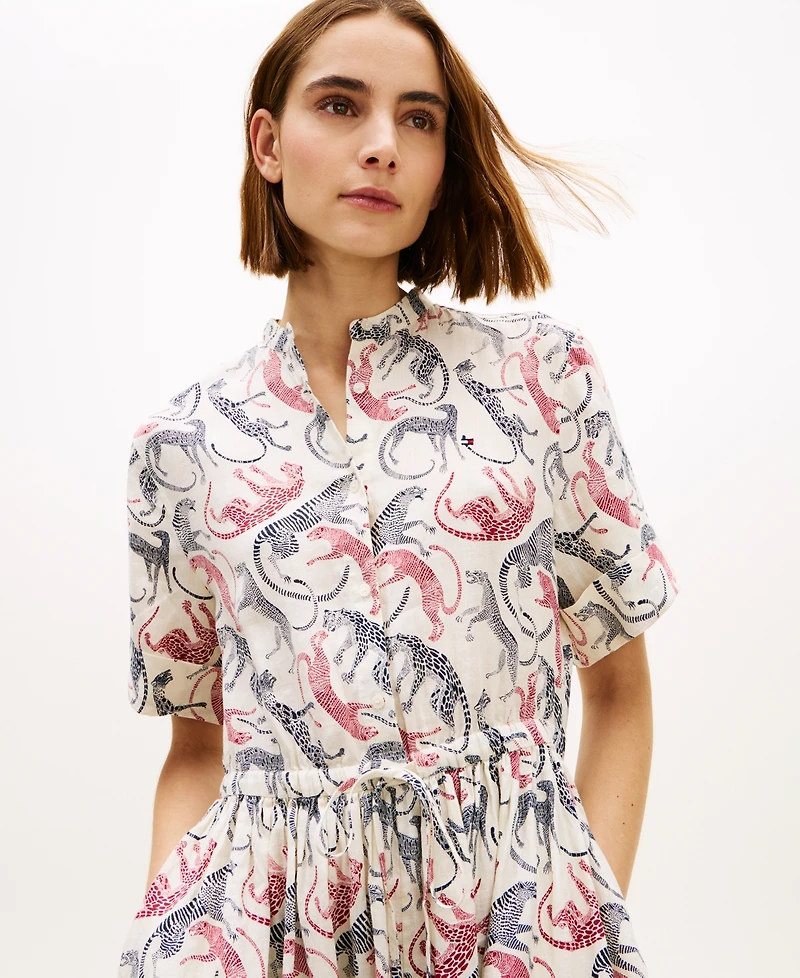 Tommy Hilfiger Women's Essential Collared Midi Shirt Dress