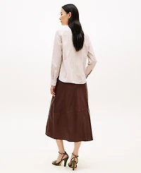 Tommy Hilfiger Women's Classic Poplin Roll-Tab Long-Sleeve Shirt