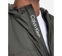 Calvin Klein Men's Logo Hooded Windbreaker