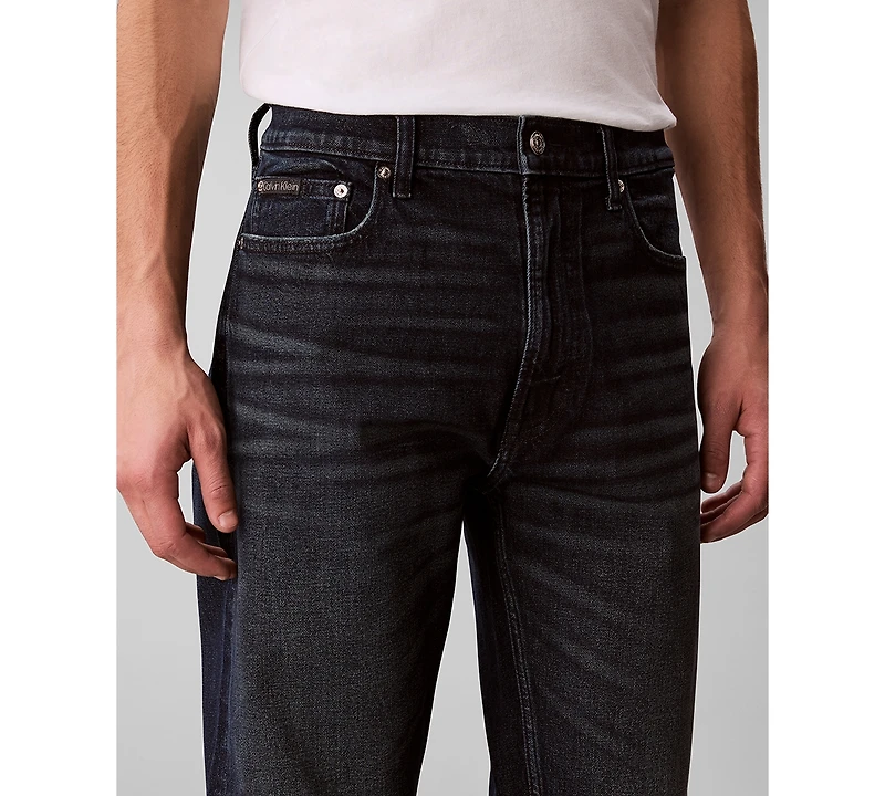 Calvin Klein Men's Straight-Fit Stretch Denim Jeans