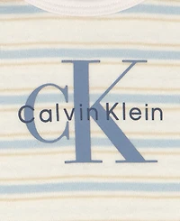 Calvin Klein Baby Boys' Short-Sleeve Bodysuit and Jogger Pants, 2-Piece Set