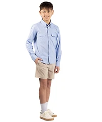 TailorByrd Big Boys Men's Signature Chambray Long Sleeve Shirt