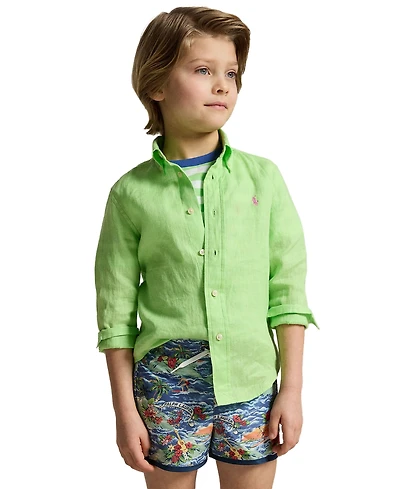 Polo Ralph Lauren Toddler and Little Boys Linen Shirt