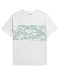 Polo Ralph Lauren Boys 8-20 Shark-Print Cotton Jersey Tee