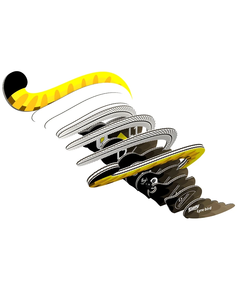 Eugy Lyre Bird 3D Puzzle