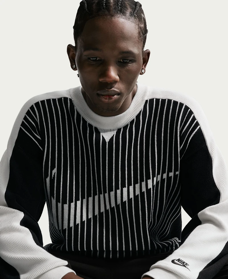 Nike Men's Sportswear Loose-Fit Long-Sleeve Club Jersey Sweater