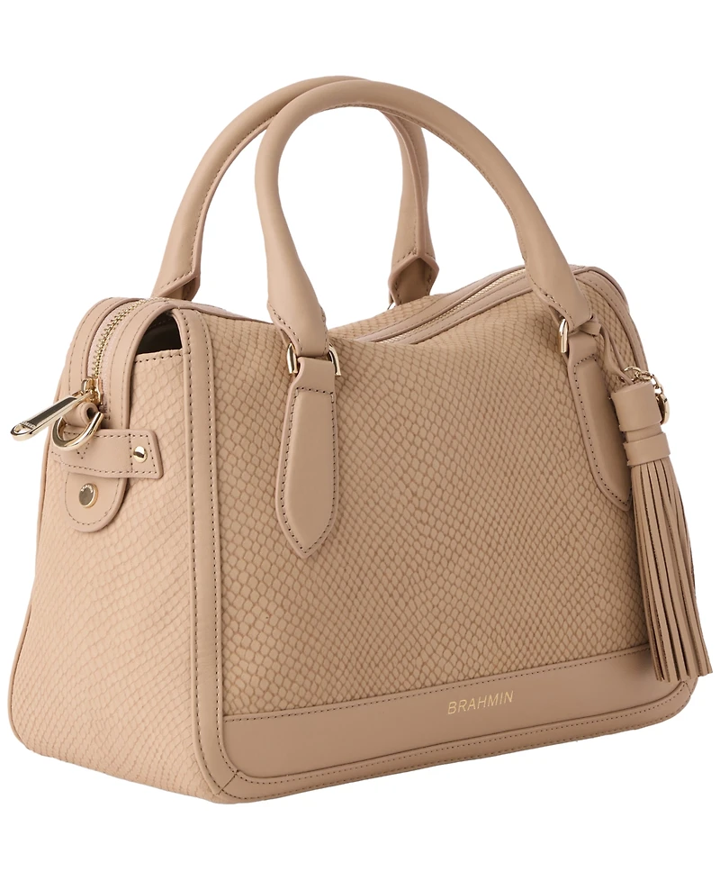 Brahmin Micaela Dawnlight Medium Crossbody Satchel Bag