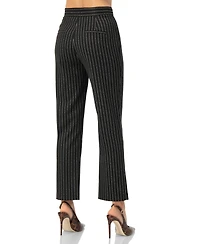 Ivonne Women's Straight-Leg Striped Trousers