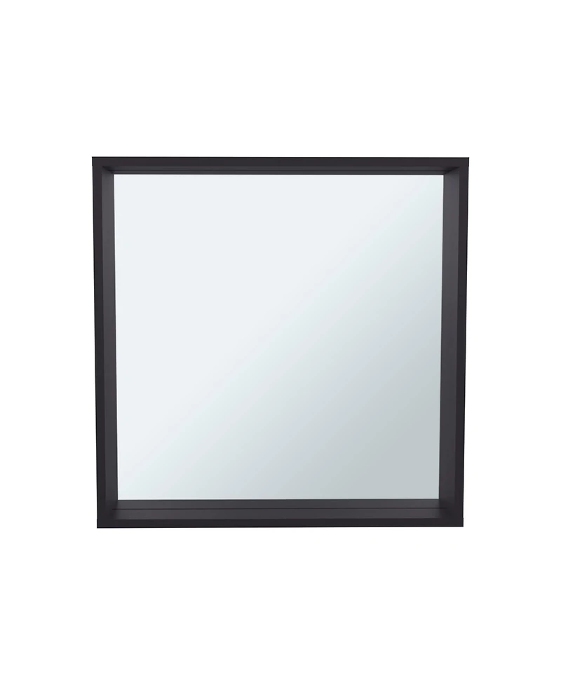 Fm Furniture Porta Wall Mounted Bathroom Mirror Cabinet with Storage, wenge