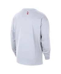 Nike Men's White Houston Rockets 2025/26 City Edition Remix Essential Logo Long Sleeve T-Shirt