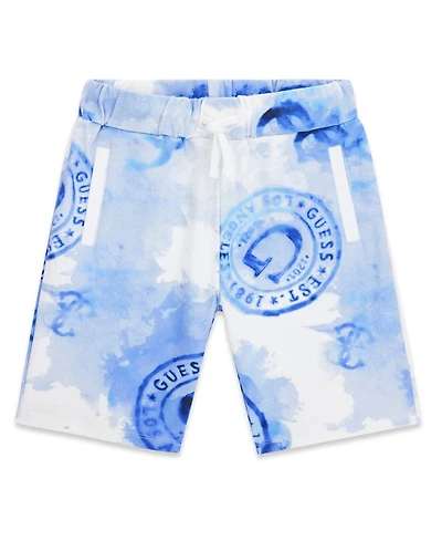 Guess Boys' 7-18 Tie-Dye French Terry Bermuda Shorts