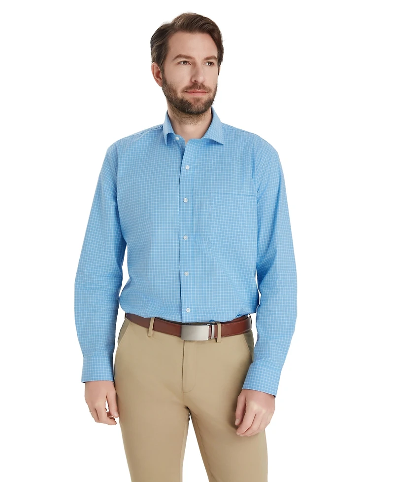 Club Room Men's Promo Regular Fit Micro Check Dress Shirt, Macy's Exclusive