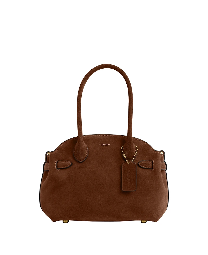 Coach Suede Soft Empire Carryall Small Shoulder Bag