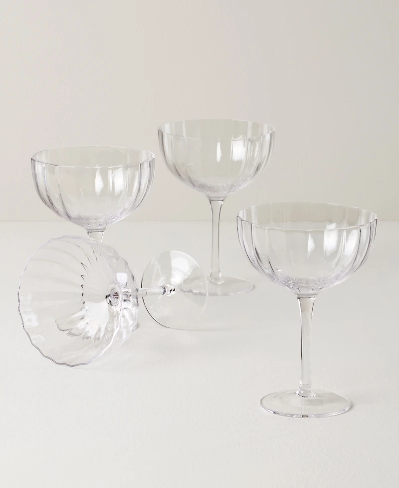 Lenox Curva Coupe Glasses, Set of 4