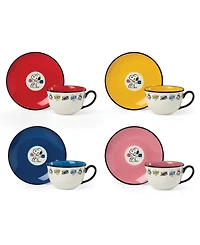 Lenox Chef Snoopy Tea Cup and Saucer, Set of 4