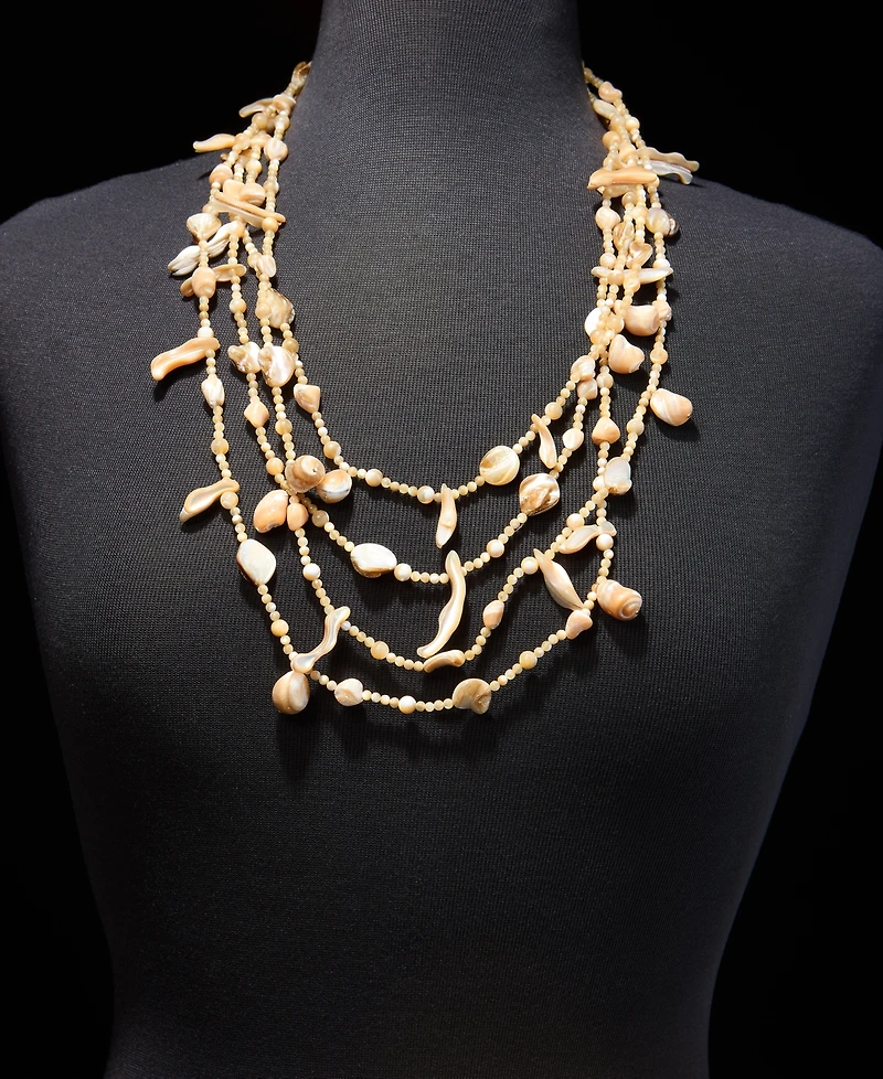 Lauren Ralph Lauren Mother-of-Pearl Shell 25-1/4" Layered Strand Necklace