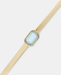 Lauren Ralph Lauren Gold-Tone Aqua Stone Bangle Bracelet