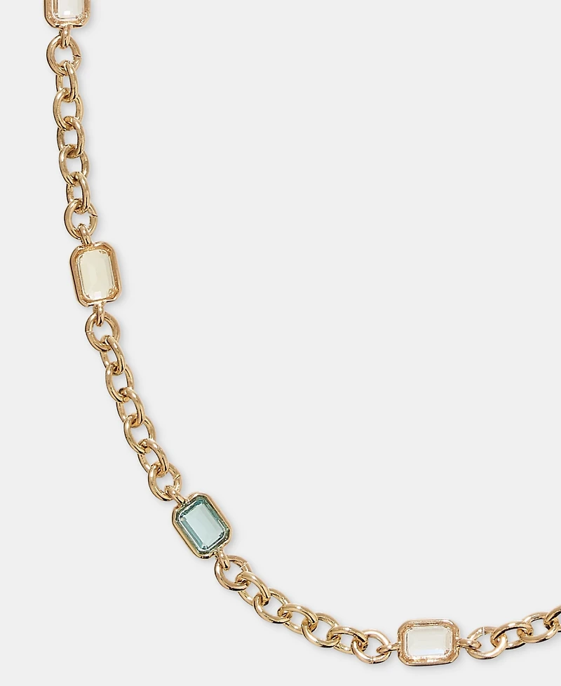 Lauren Ralph Lauren Gold-Tone Station Stone Collar Necklace