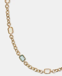 Lauren Ralph Lauren Gold-Tone Station Stone Collar Necklace