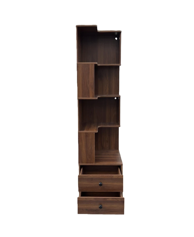 Rainsken 4 Tier Corner Bookshelf