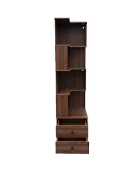 Rainsken 4 Tier Corner Bookshelf